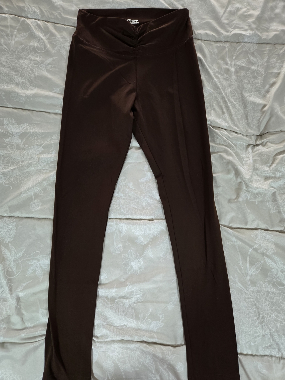 Soft Brown Sugar & Jade Girls' High-Rise Brown Active Leggings